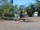 Gyro used for mustering sheep