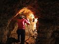 Jackhammer underground opal mine