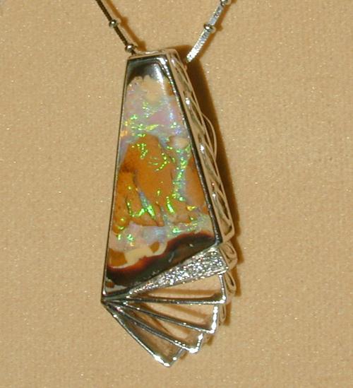Yowah Opal Pendant