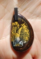 Picture Opal Bead Pendant