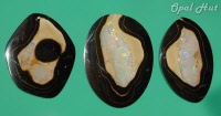 Yowah Nut Opal Set with Crystal Centre