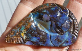 Carved Boulder Opal